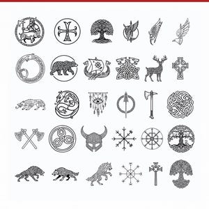 Viking / Celtic SVG bundle, celtic knot svg, celtic tree of life svg, laser cut files, nordic svg, Celtic tree svg, Instant Download image 4