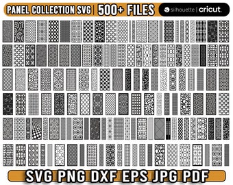 Laser cut panels svg,  panel collection, laser cut files, geometric panel svg, lightburn laser cut panel files, Instant Download