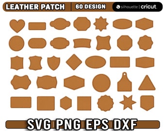 leather patch svg, leather patch png files, leather hat patch svg, leather laser cut files, svg for cricut, Laser files, Instant Download