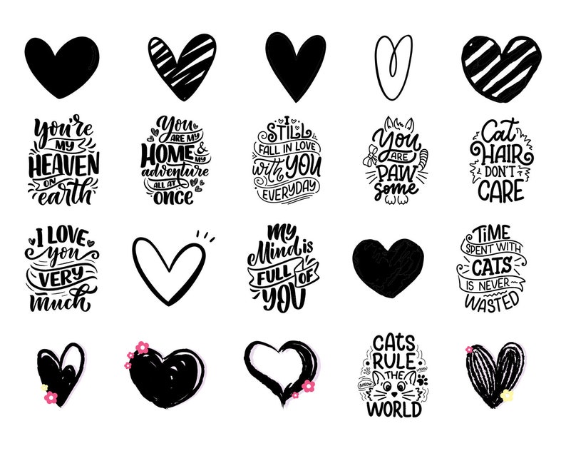 500+ Liebes-Svg-Bundle, Herz-Svg, Valentinstag SVG, Liebes-Zitat, Liebes-Hemden, Clipart-Dateien, SVG für Cricut, Schnittdateien, Instant Download Bild 6