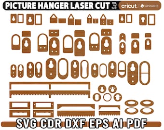 sawtooth hanger svg, picture hanger svg, laser files, hanger svg, laser cut file, sign hanger svg, frame hanger svg, Instant Download