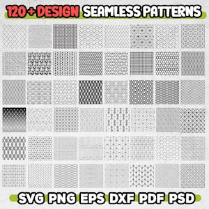 100+ Seamless Patterns Svg Bundle, Geometric Seamless Svg, Geometric ...