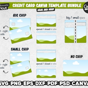 plantilla de piel de tarjeta de crédito canva, plantilla de tarjeta de crédito de débito svg, pegatina de tarjeta de crédito, piel de tarjeta, svg para cricut, archivos digitales, instantáneo