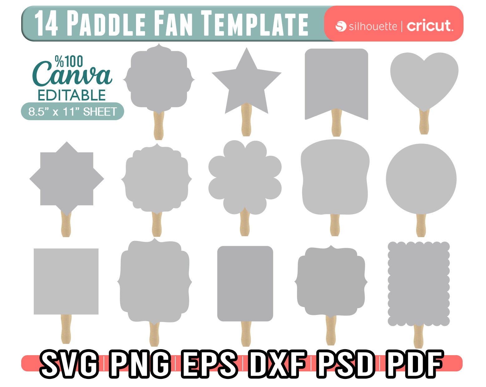 Church Fan Template - Etsy