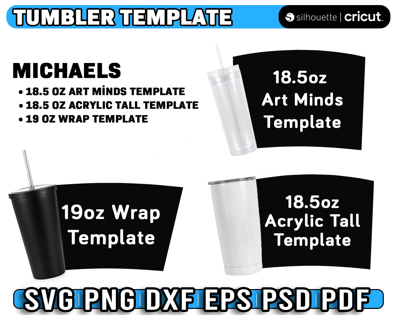 Tumbler Template Bundle 18 5 Oz Tapered Tumbler Template Michaels Tumbler Template Bundle 18 5 Oz Tapered Tumbler Template Michaels