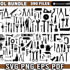 Tools svg bundle, Mechanic Tools svg, Wrench Svg, Hand Tool Svg for cricut, tools vector, handyman svg, laser cut & Sublimation Files