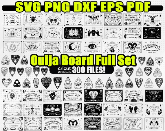 70+ Ouija Board Svg Bundle, Ouija Svg, Ouija Board Png, Ouija Board Stencil, Tarot Board, Laser Cut Files, Instant Download