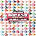 300+ Rolled Flower Svg Bundle, 3D Flower Svg, DIY Rolled Paper Flower Svg, For Cricut, Rose Flowers Svg, Digital Files, Instant Download
