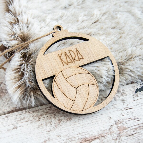 Volleyball player christmas ornament