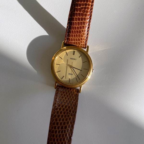 Brown Leather Watch - Etsy