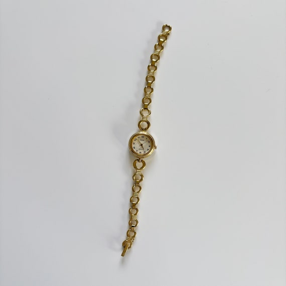 Seiko Alba Round Gold Watch - image 3