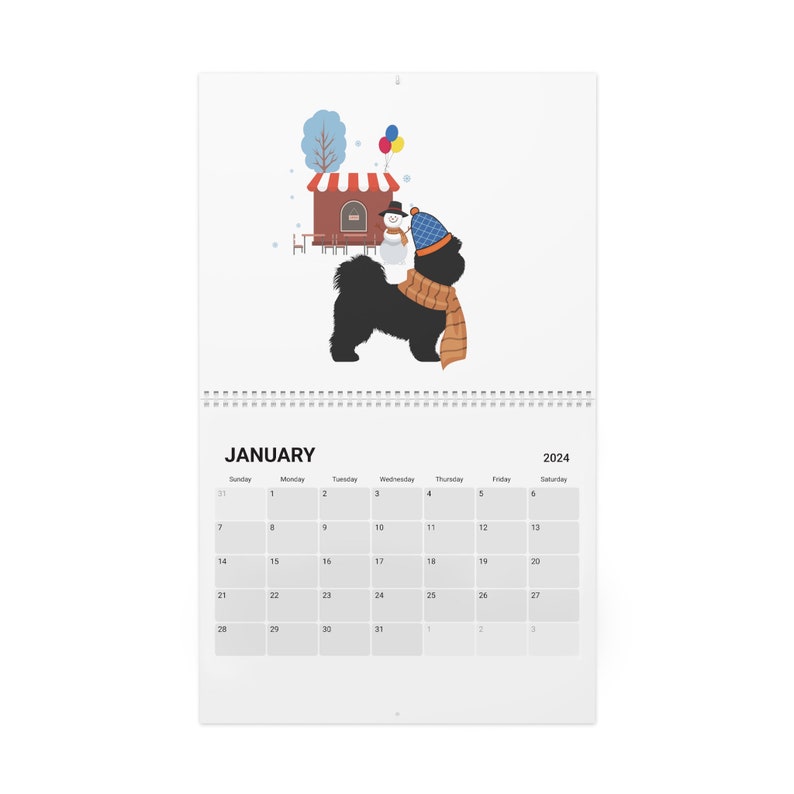 Shih Tzu Wall Calendar 2024 Shih Tzu Art Calendar Shih Tzu Dog Lover