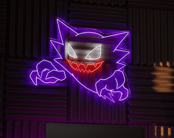 Cool Haunter Psychic LED Neon Sign, Wall Hangings, Kids Room, Birthday Gift, Boys and Girls, Night Light