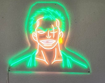 Artwork] Neon Zoro Illustration I've made! : r/OnePiece