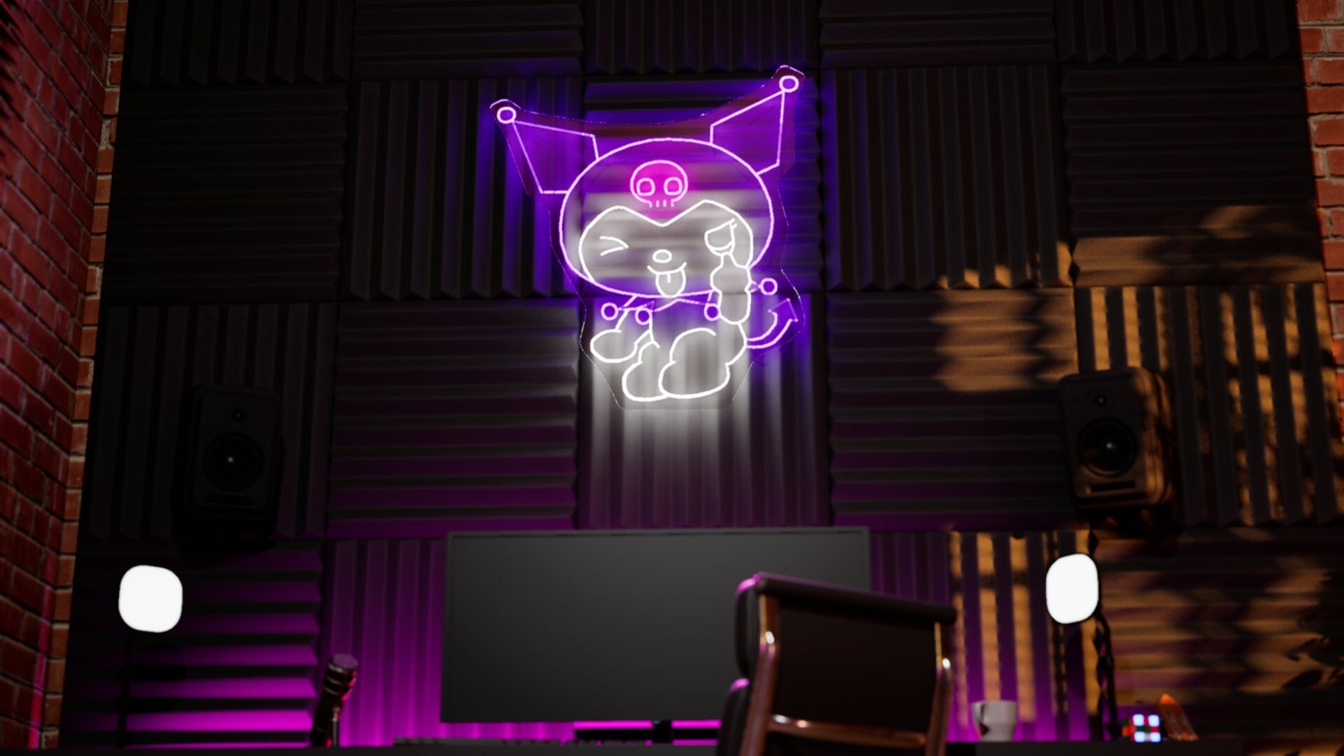 Cute Kawaii Kuromi LED Neon Sign, Wall Hangings, Kids Room, Girls