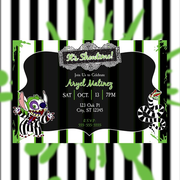 Beetlejuice Baby Shower Invitation Etsy Ireland