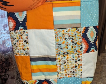 Quilted Patchwork Tote Bag