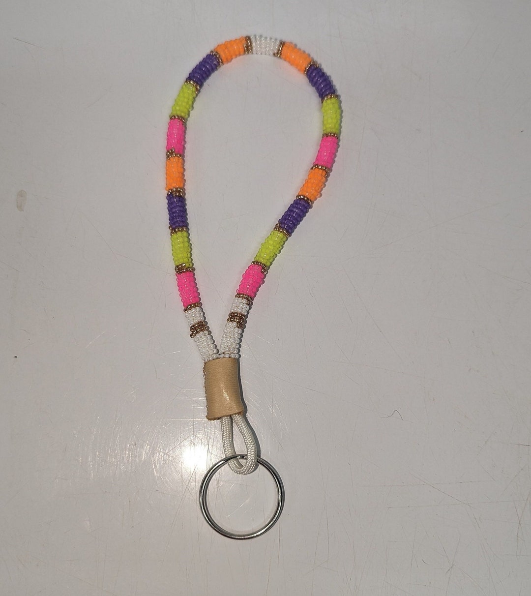 Beaded Rope Key Beaded Rope Keychain - Etsy