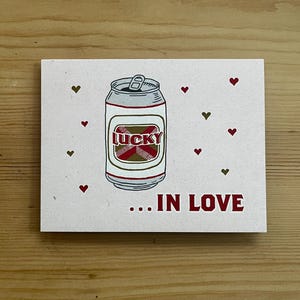 Chanceux amoureux - Drôle / Saint-Valentin / Amitié / Amour / Mariage / Fiançailles - Fabriqué en Colombie-Britannique, Canada