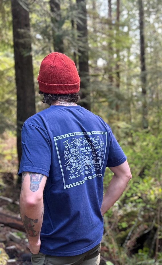 Juan de Fuca Trail Map T-Shirt – Vancouver Island Coastal Hike Apparel