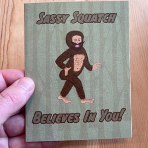 Sassy Sasquatch Card – Encouragement, Mental Wellness, Birthday Greeting (Victoria BC) bild 3