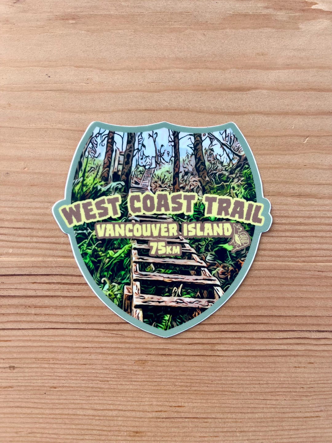 The West Coast Trail - Hiking Sticker - Pacific Northwest Keepsake