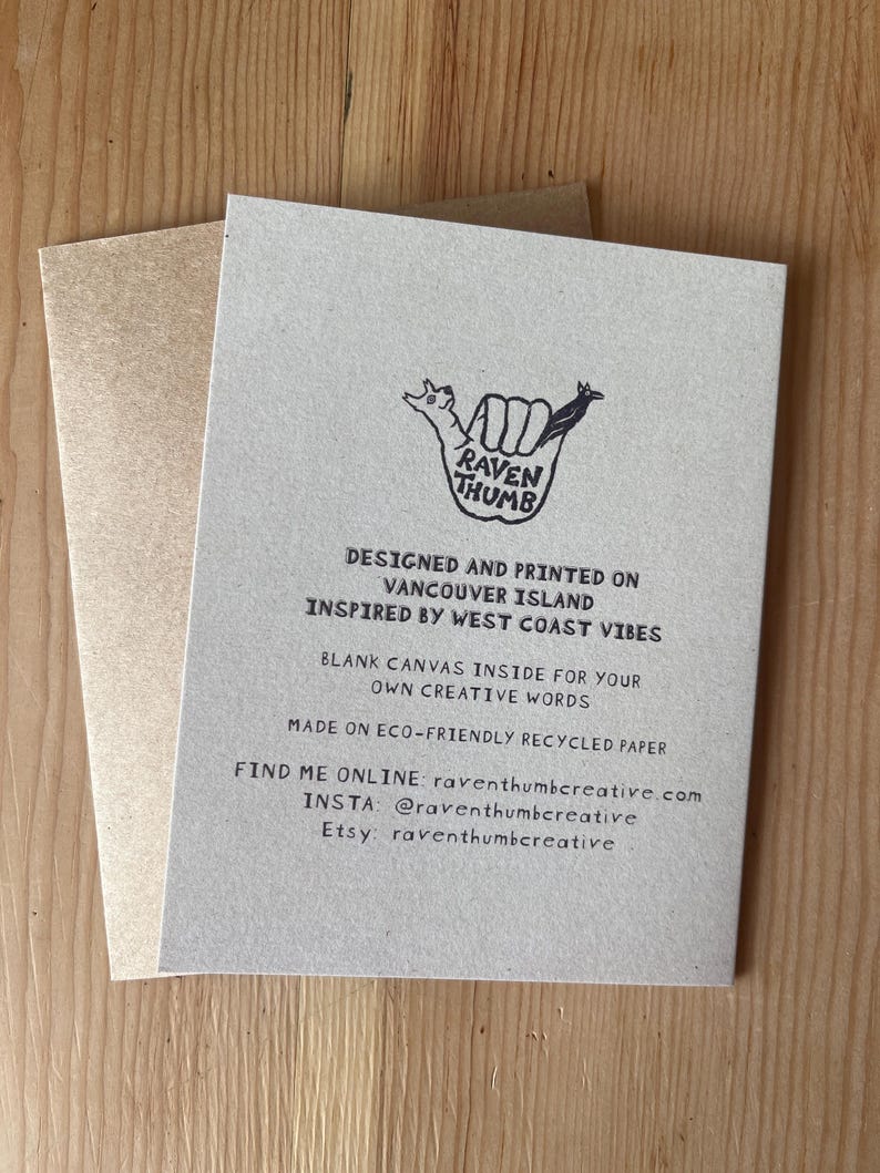 Sassy Sasquatch Card – Encouragement, Mental Wellness, Birthday Greeting (Victoria BC) bild 2