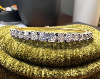 Antique OMC/OEC Tixier-Deschamps Diamond and 18k gold bracelet