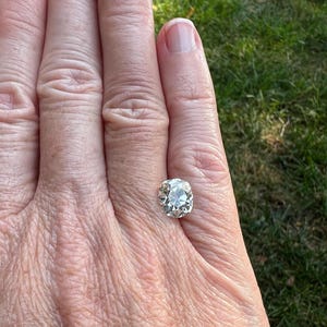 Antique 3 ct cushion/old mine cut natural diamond image 3