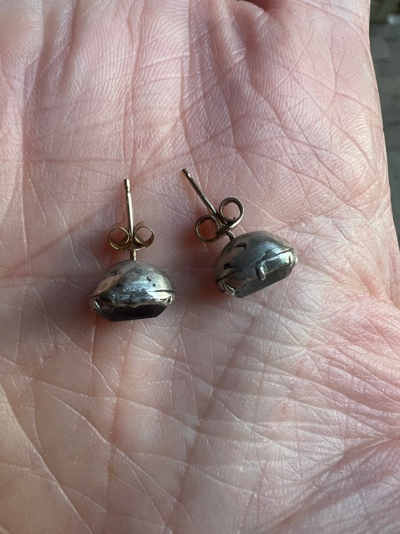 Antique Georgian Stuart crystal stud earrings - image 5