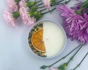 Blood Orange Scented Soy Candle/Home Decor/Luxury Candle/Decorative Candle