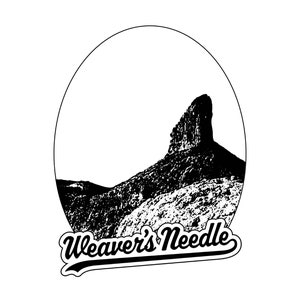 Superstition Mountains - Weaver’s Needle 3” x 4” Vinyl Decal