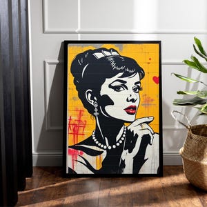 Audrey Hepburn Wall Art, Vintage Photo, Hollywood Art, Feminist Poster, Audrey Hepburn Print, Vintage Print, Photography Prints, Movie Art