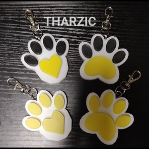 Chaveiro Husk/Husker - Hazbin Hotel - Chaveiro Husk - Chaveiro Husk Paw/Paw Print