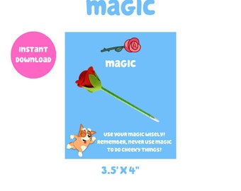 Bluey Party Favors Magic Digital Download