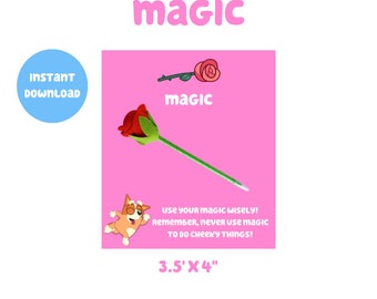 Bluey Party Favors Magic Pink Téléchargement numérique