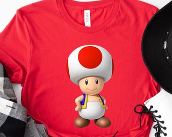 Retro Toad Shirt: Mario Bros Gamer Tee