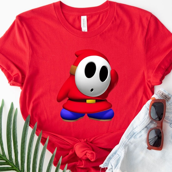 Mario Bros Shy Guy Shirt, Cute Shy Guy Shirt, Super Mario Bros Party Shirt, Birthday Gift for Gamer, Retro Video Game Shirt, Super Mario Tee