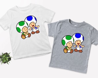Mario Toad Shirt: Super Mario Bros Video Game Birthday Tee