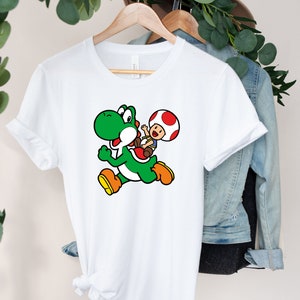 Toad Yoshi Super Mario Gaming Shirt, Toad Yoshi T-shirt, Super Mario Bros T-Shirt, Mario World Kid T-Shirt, Toad Yoshi Birthday T-Shirt