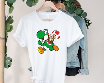 Toad & Yoshi Super Mario Bros. Gaming T-Shirt