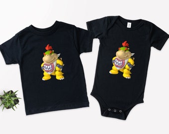 Bowser Jr. Super Mario Shirt, Retro Game Gamer Gift