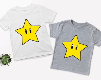 Super Star T-Shirt: Super Mario Bros Sublimation Tee