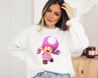 Toadette Sweatshirt: Super Mario Gamer Birthday Gift