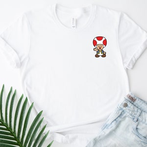 Mario Pocket Toad Shirt, Super Mario Shirt, Mario Bros Shirt, Super Mario Video Game Shirt, Mario Day Shirt, Mario Family Birthday Shirt