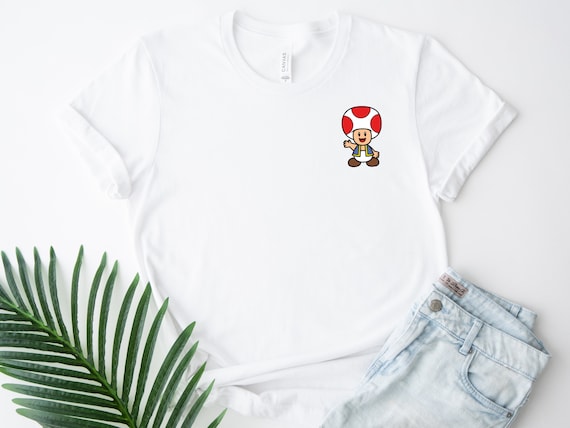 Mario Pocket Toad Shirt: Super Mario Bros Video Game Tee