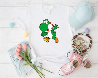 Camiseta vintage de Yoshi, camiseta de Super Mario y Luigi