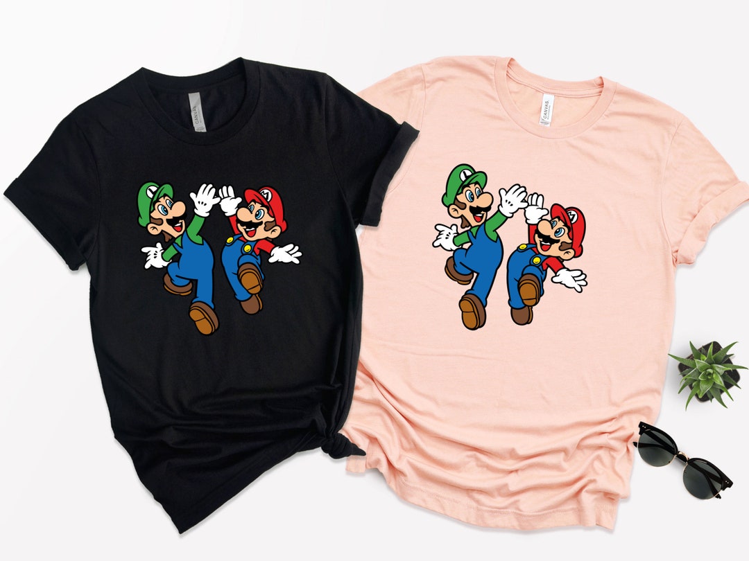 Mario and Luigi Shirt, Mario Shirt, Cute Mario and Luigi Shirt, Super ...