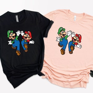 Mario and Luigi Shirt: Retro Game Tee, Gift for Gamer
