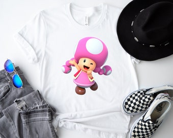 Toadette T-Shirt: Super Mario Video Game Tee